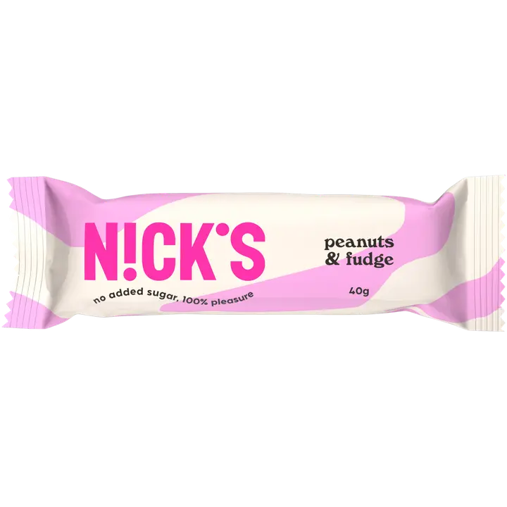 Nick’s peanuts n' fudge maapähkinäpatukka 40g