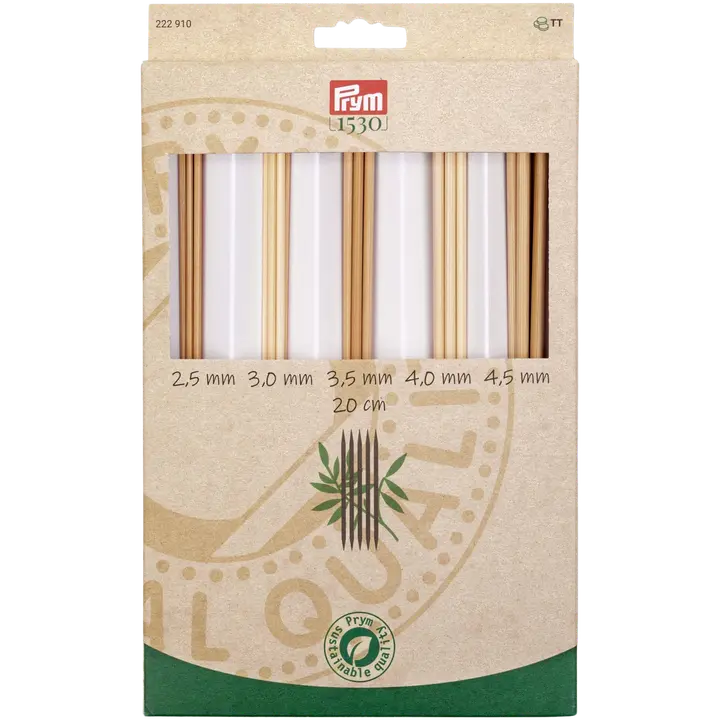 Prym sukkapuikkosetti 20cm, 5 eri kokoa,  2,5 - 3,0 - 3,5 - 4,0 - 4,5mm