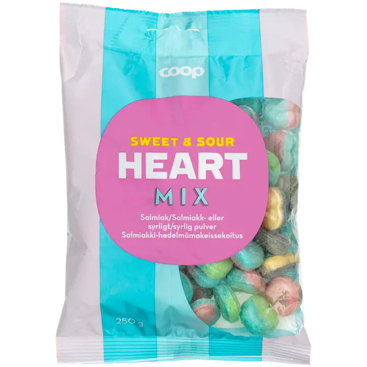 Coop Heart Mix makeissekoitus 250 g