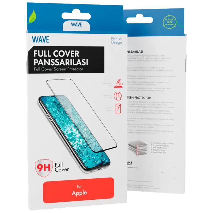 Kaitseklaas iPhone 16 Pro must ääris