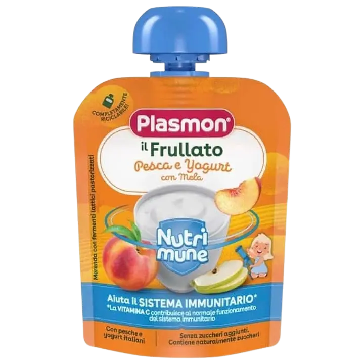 Plasmon Nutrimune Virsiku-Jogurtidessert 6+ 85g