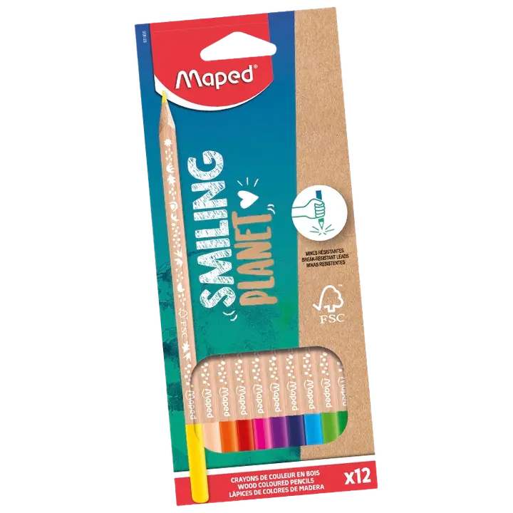 Värvipliiats maped smiling planet fsc 12