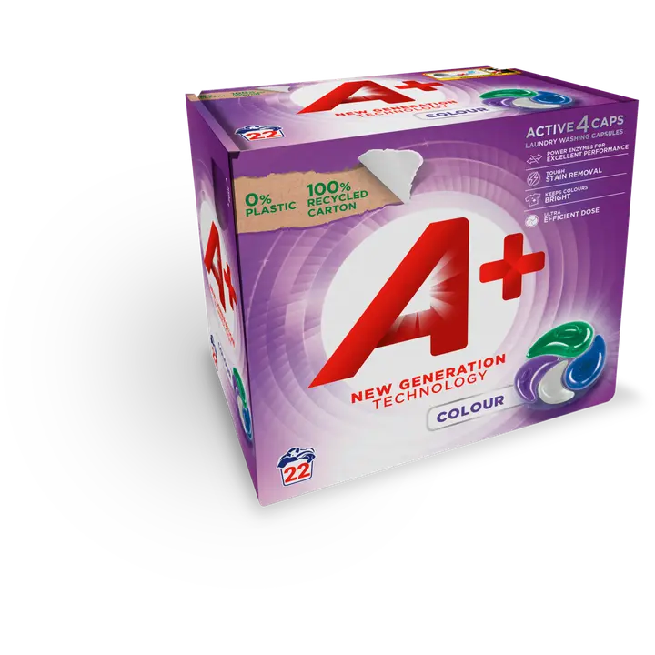 A+ Active4 Caps Colour pyykinpesukapselit 22kpl