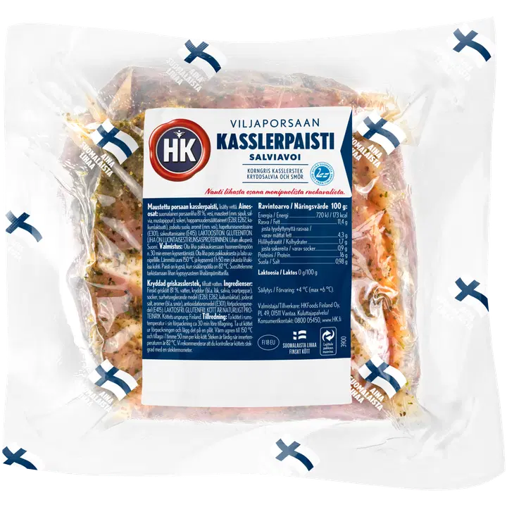 HK Viljaporsaan kasslerpaisti n1kg Salviavoi
