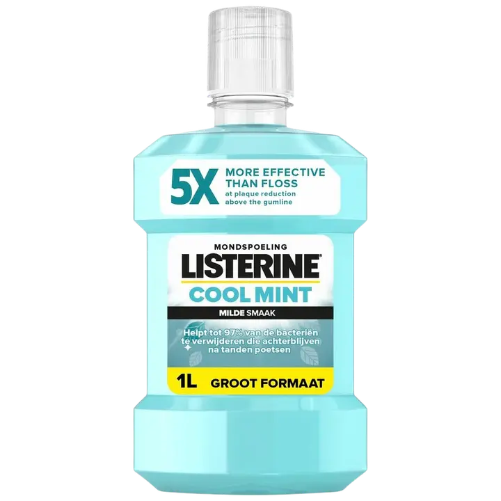 Listerine Cool Mint Milder Taste suuvesi, 1000 ml