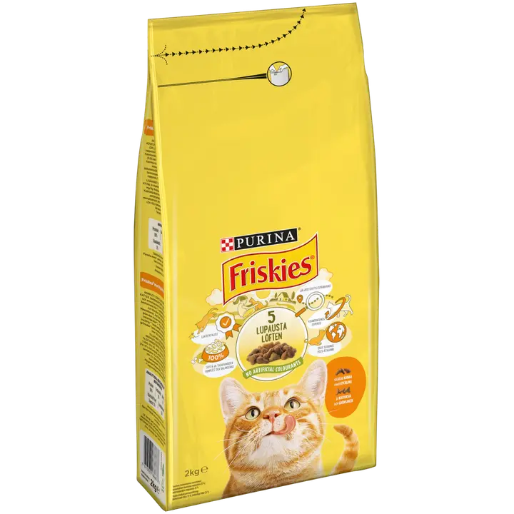 Friskies kuivtoit kassidele kanaliha ja köögiviljadega 2 kg