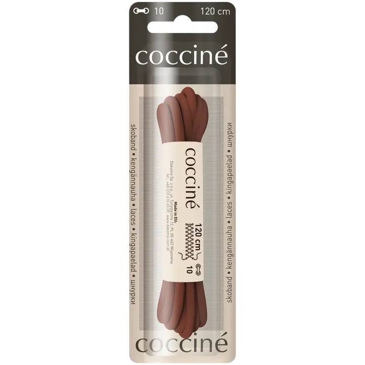 Coccine kengännauha 120 cm, ruskea