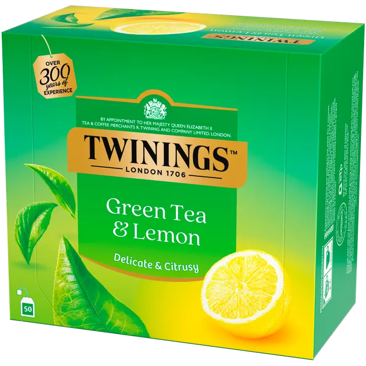 Twinings 50x1,6g Green Tea & Lemon