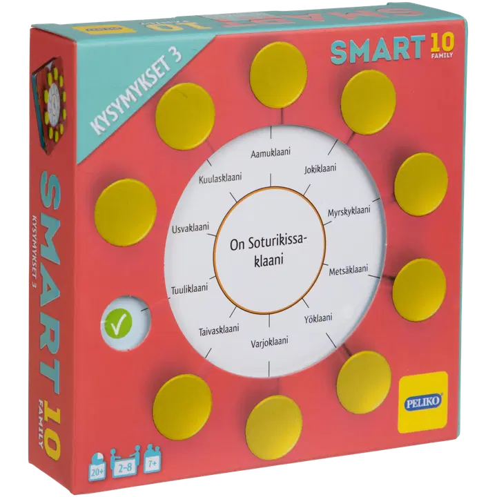 Peliko tietopeli Smart10 family kysymykset 3