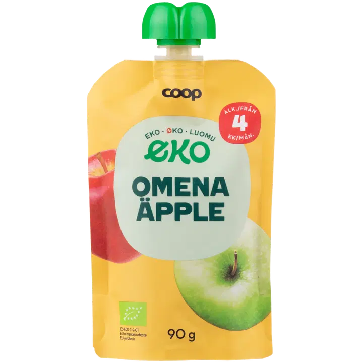 Coop Eko ökoloogiline õunapüree, 90 g