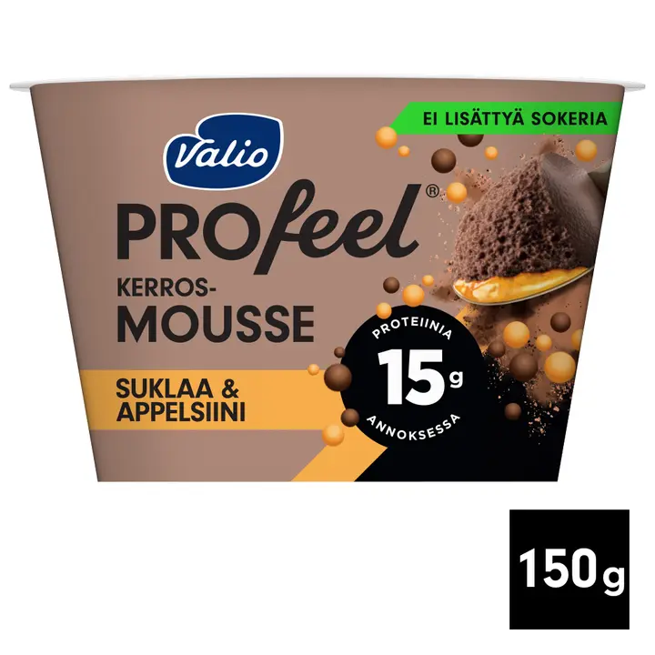 Valio PROfeel® kerrosmousse 150 g suklaa & appelsiini laktoositon