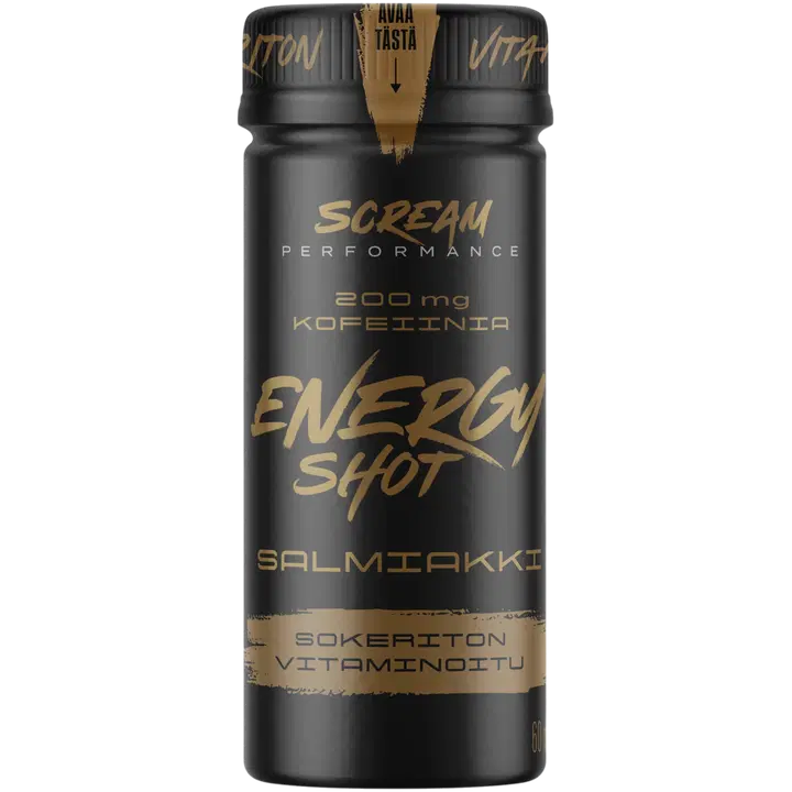 SportLife Foods SCREAM SHOT 60ml Salmiakki energiashotti