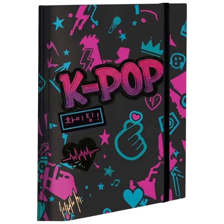 Kartongist kummiga a4 kaaned k-pop dark selg 3 cm