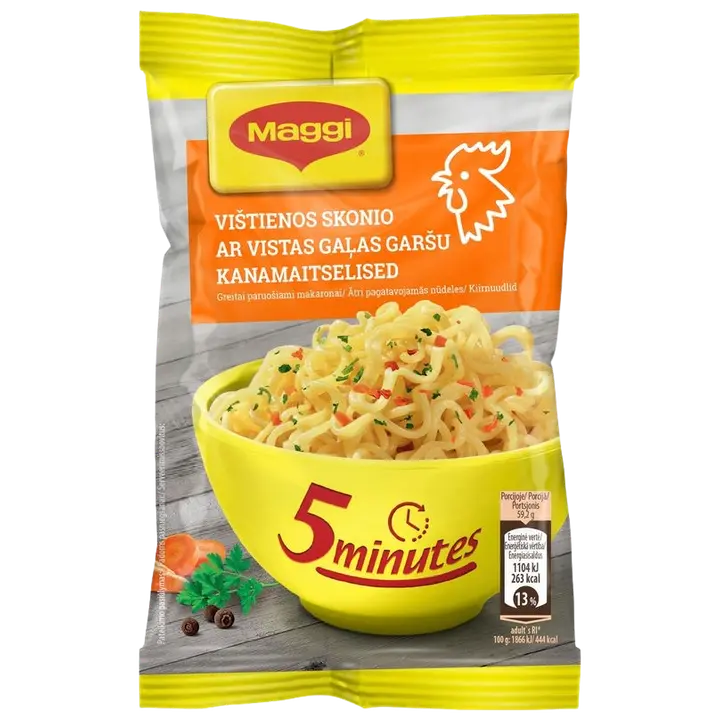 Maggi kiirnuudlid kanamaitselised, 59.2g