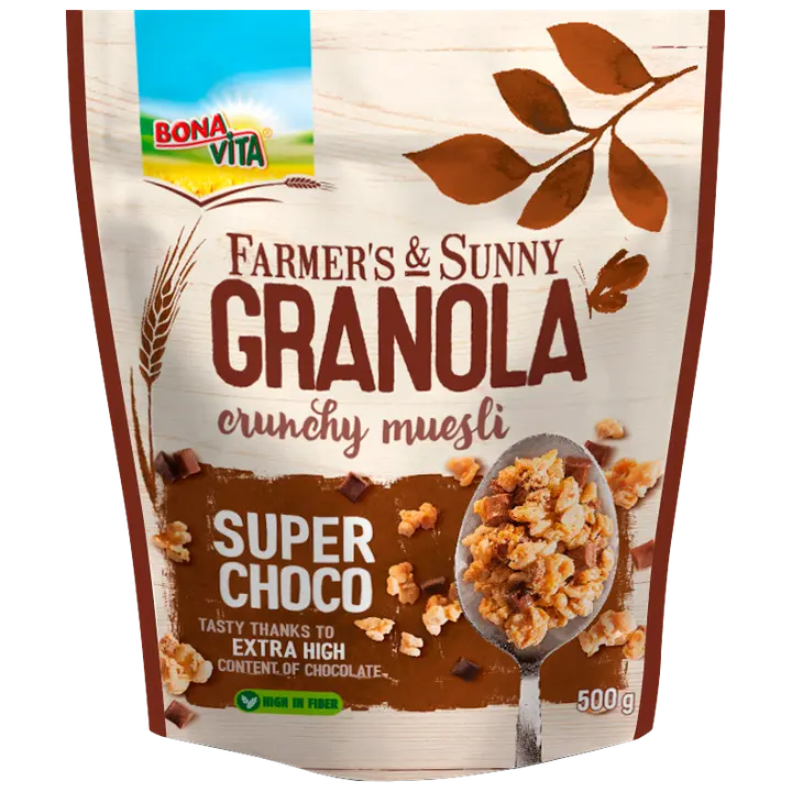 Bona vita bonavita granola müsli šokolaadiga 500g