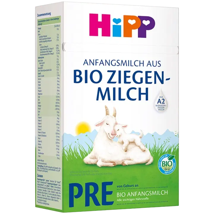 HiPP PRE imiku piimasegu kitsepiimast ÖKO al. sünnist, 400g