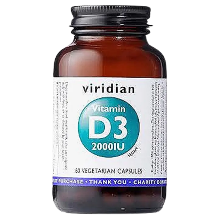 Viridian D-vitamiin (2000Iu) 60 tk