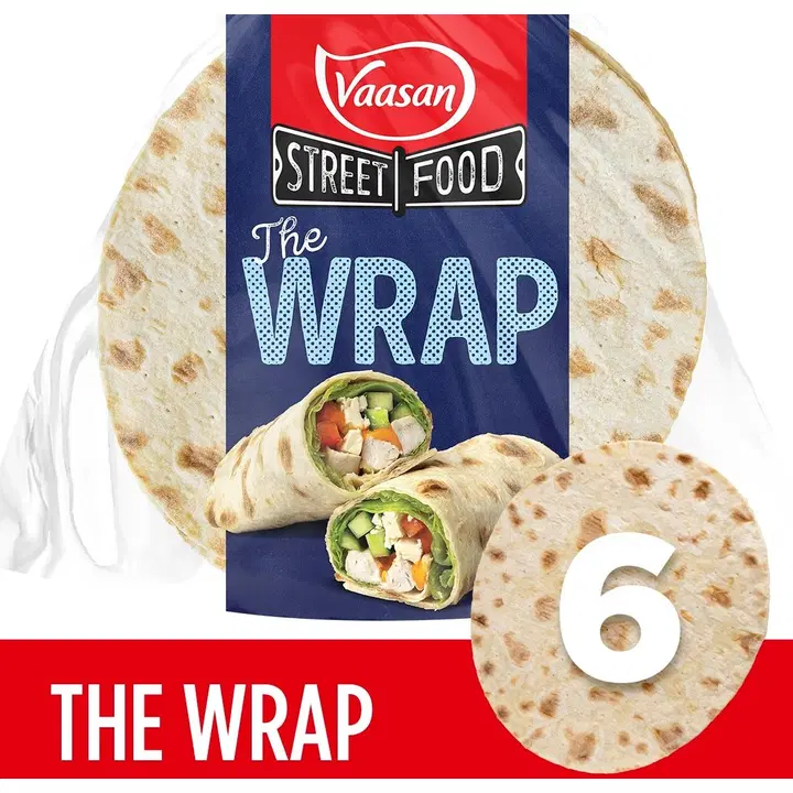 Vaasan Street Food THE WRAP 200g 4kpl ohut rullaleipä