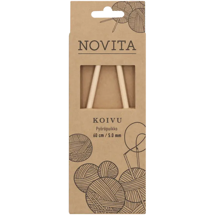 Novita Pyöröpuikko koivu 60cm - 5mm