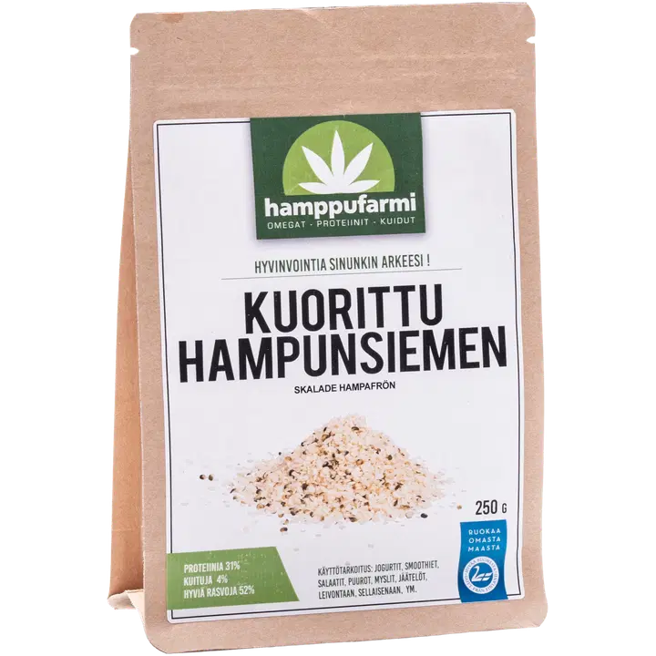HamppuFarmi Kuorittu hampunsiemen 250g
