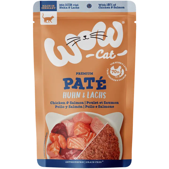 WOW CAT ADULT Paté Kana & lohi 125 g