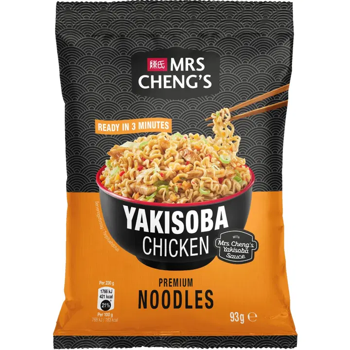 Mrs Cheng's Yakisoba nuudeli kana 93g