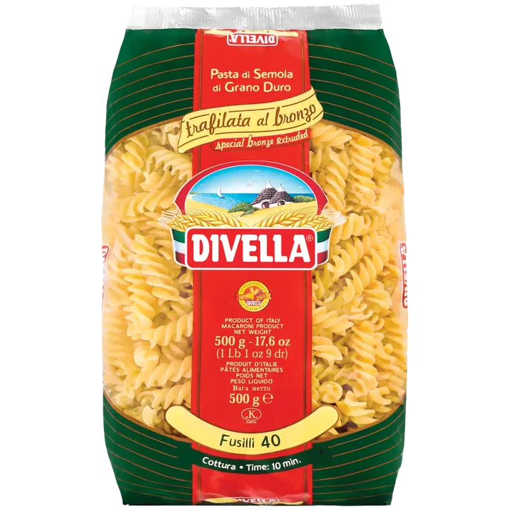 Divella 500g Fusilli Bronzo kuiva