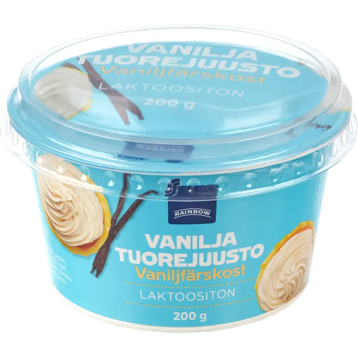 Rainbow 200g vaniljatuorejuusto laktoositon