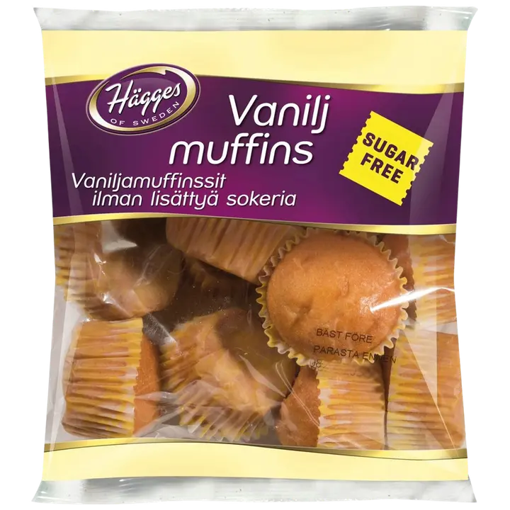 Hägges suhkruvabad vanillimuffinid 200 g