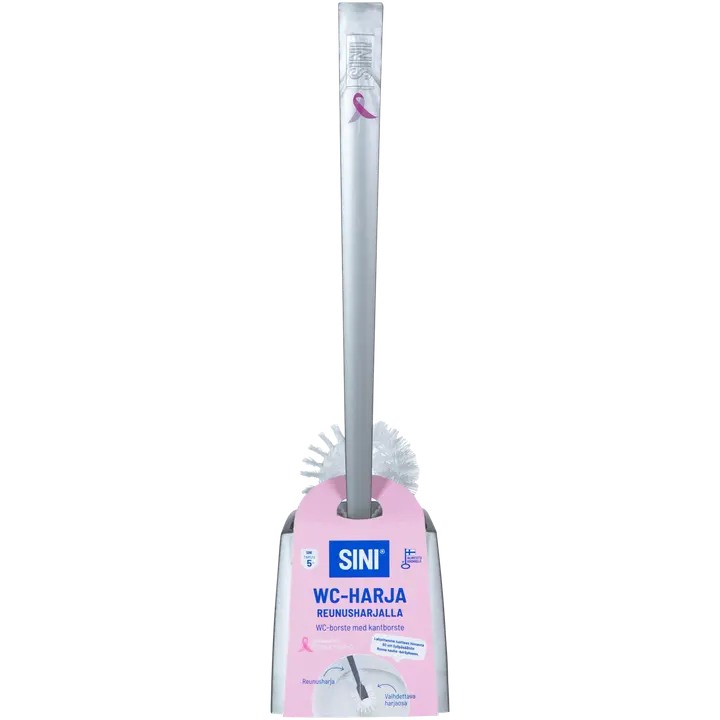 Sini Wc-harja reunusharjalla roosanauha
