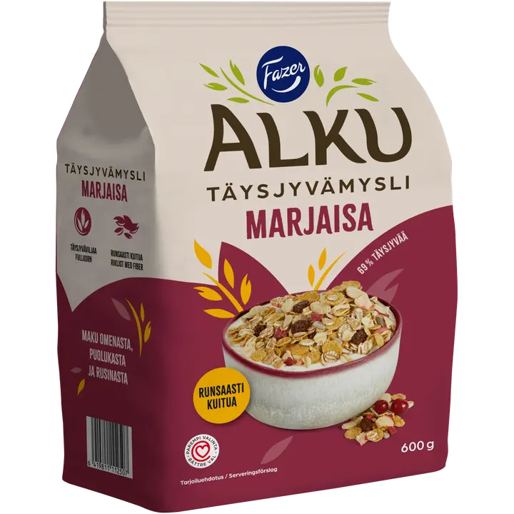 Fazer Alku Marjaisa täysjyvämysli 600 g