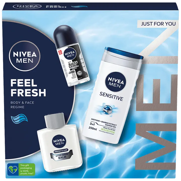 Kinkekomplekt Nivea Feel Fresh meeste 3tk
