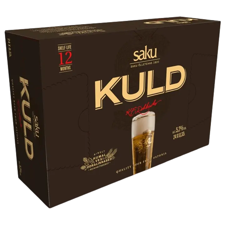 Saku Kuld õlu 5,2%vol 330 ml purk