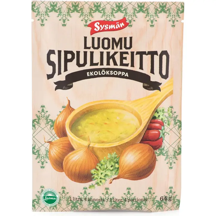 Sysmän Luomusipulikeitto 64g