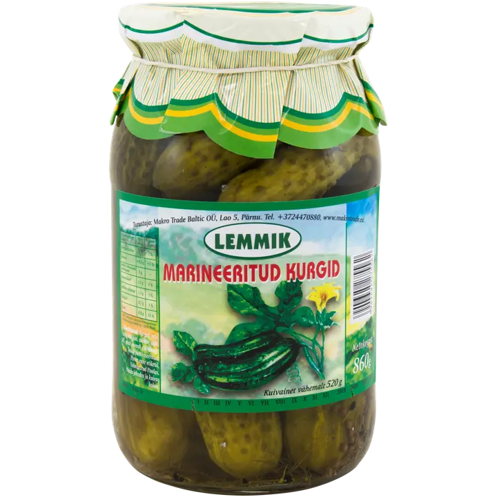 Lemmik marineeritud kurgid 860/520 g