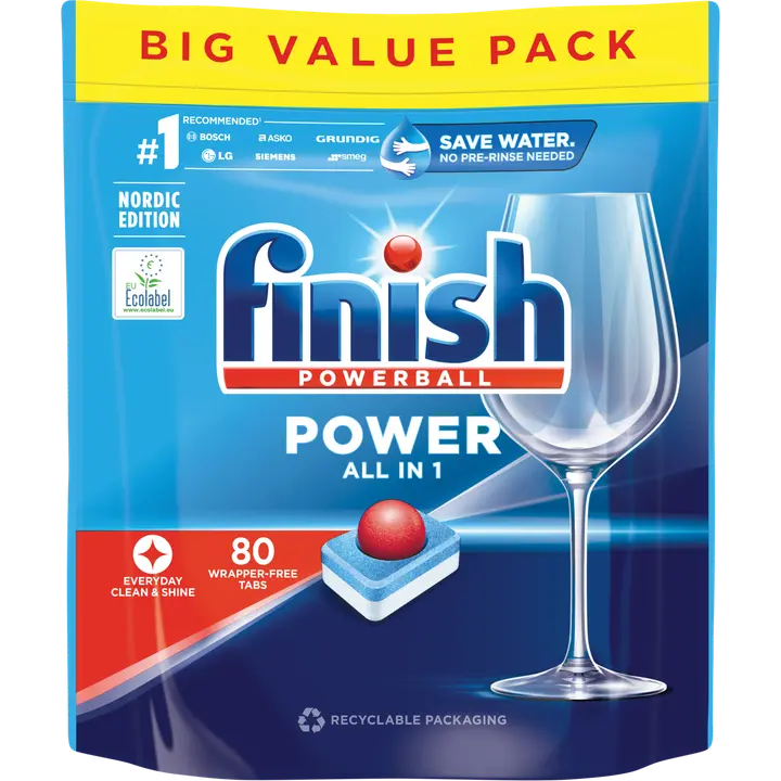 Finish power all in one konetiskitabletti 80 kpl