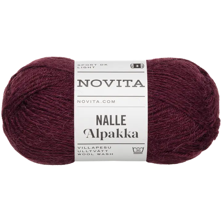 Novita lanka Nalle Alpakka 50g marja-aronia 5481