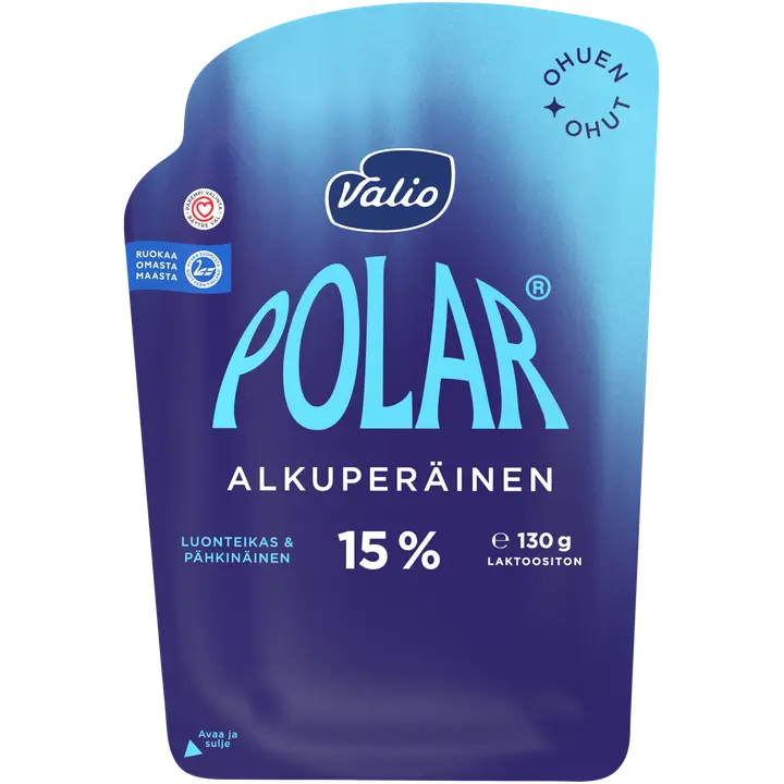Valio Polar® Alkuperäinen 15 % ohuen ohut e130 g viipale