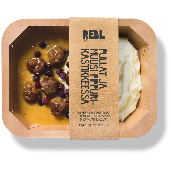 Rebl Eats Pullat ja muusi pippurikastikkeessa 350g