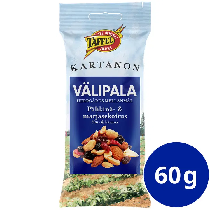 Taffel Herrgårds Mellanmål nöt- och bärmix 60g