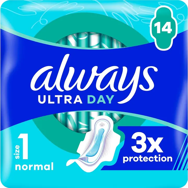 Always Ultra Day Normal 1 with wings 14kpl terveysside
