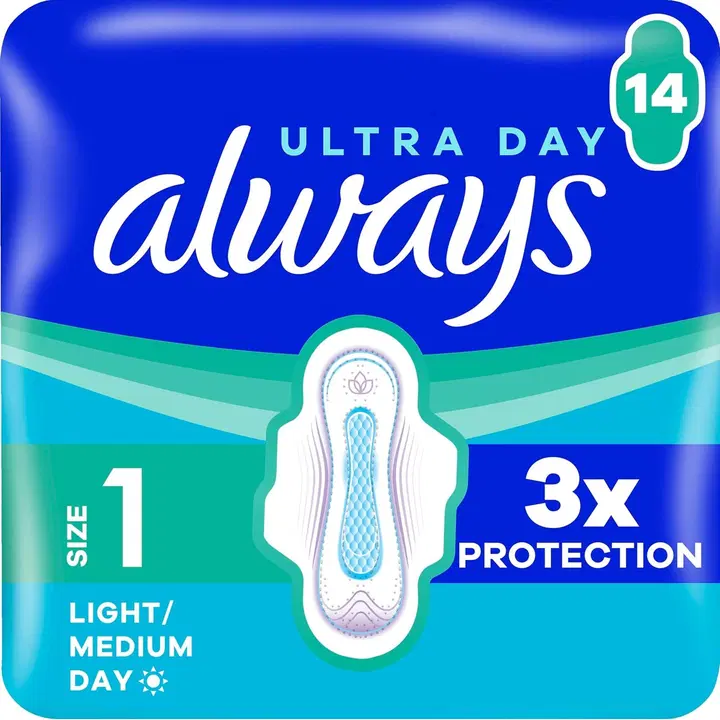 Always Ultra Day Normal 1 with wings 14kpl terveysside