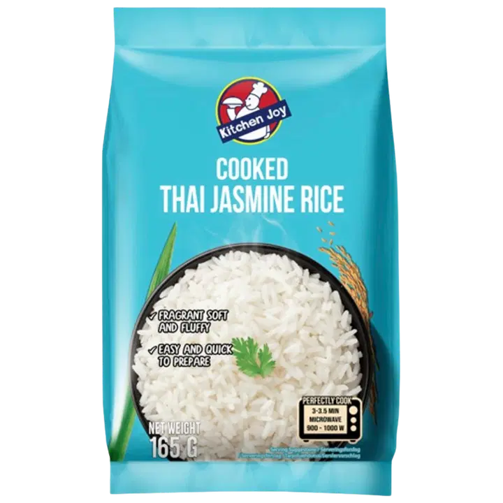 Kitchen Joy Cooked Thai Jasmine Rice - keitetty jasmiiniriisi 165g
