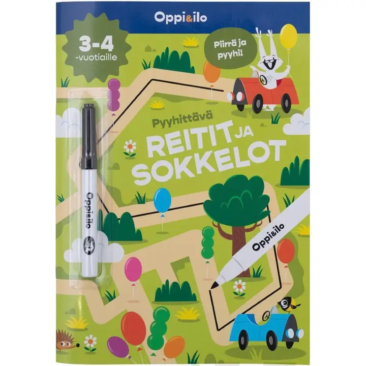 Wirtanen, Pyyhittävä Reitit ja sokkelot 3-4 v