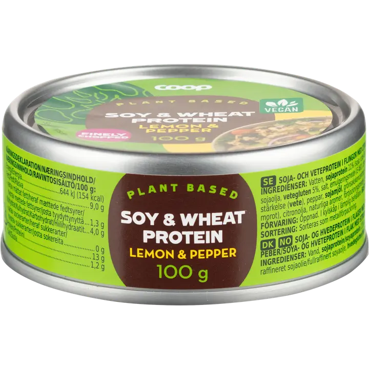 Coop soija- ja vehnäproteiini hiutaleena sitruuna ja pippuri 100 g