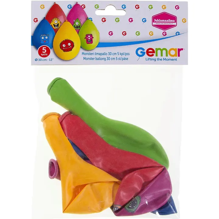 Gemar balloon Monsterit ilmapallo 5kpl