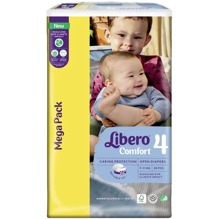 Libero Comfort 4 teipmähkmed 7-11 kg 80t k
