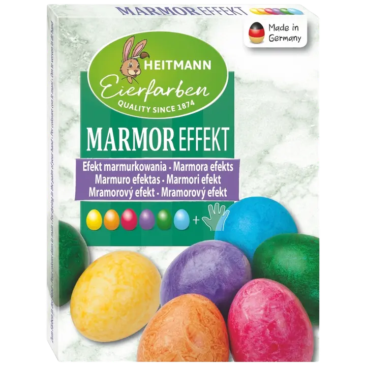 MUNAVÄRVID LÄIKEGA MARMOR 6V+KINDAD