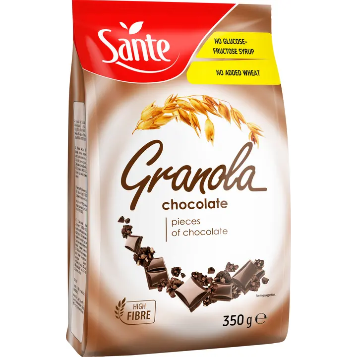 Sante krõbe müsli tumeda šokolaadiga granola 350 g