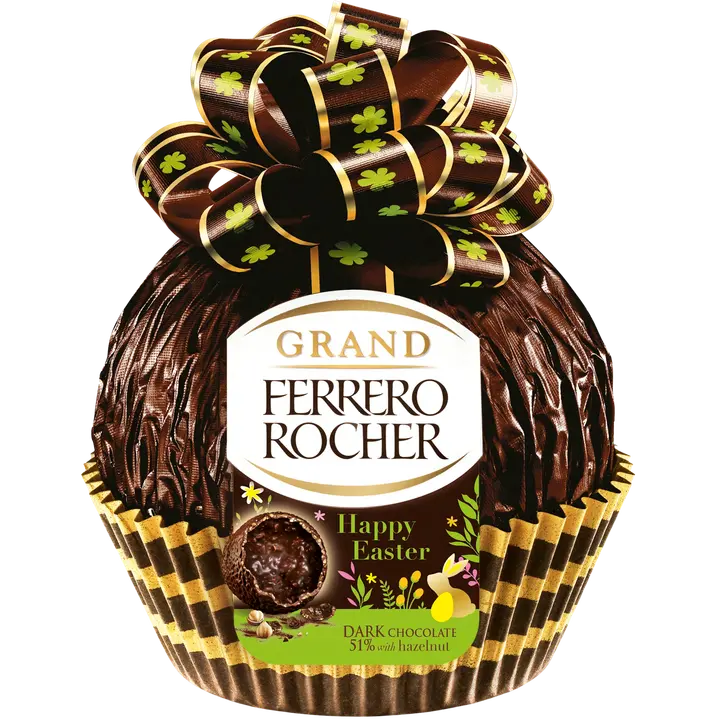 Ferrero Grand Rocher Dark Hienoa tummaa suklaata hasselpähkinärouheella 125g Joulu